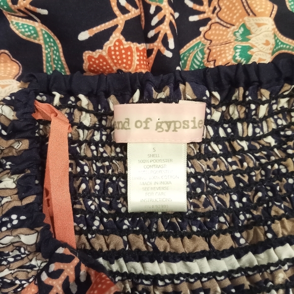 Band of Gypsies Fitted Black Floral Bustier Dress - Picture 9 of 10